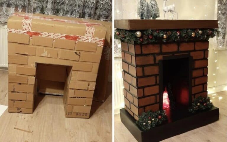 Створюємо камін із коробок. Покрокова інструкція та 10 прикладів для натхнення