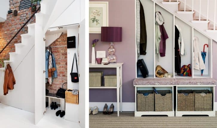 30+ класних ідей використання простору під сходами